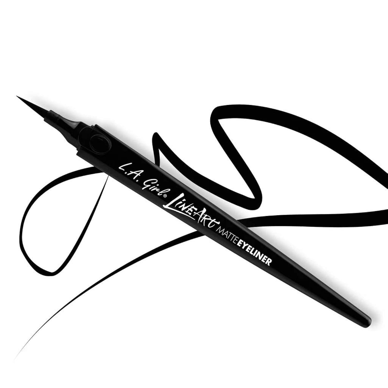 L.A. Girl Eyeliner Line Art Matte Eyeliner, Quick Drying, Intense Black, 0.4 mL