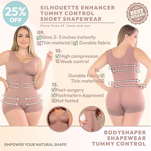 Fájate – Fajas Colombianas Nude Shapewear Bodysuit for Women – Seamless Full Body Waist Trainer4