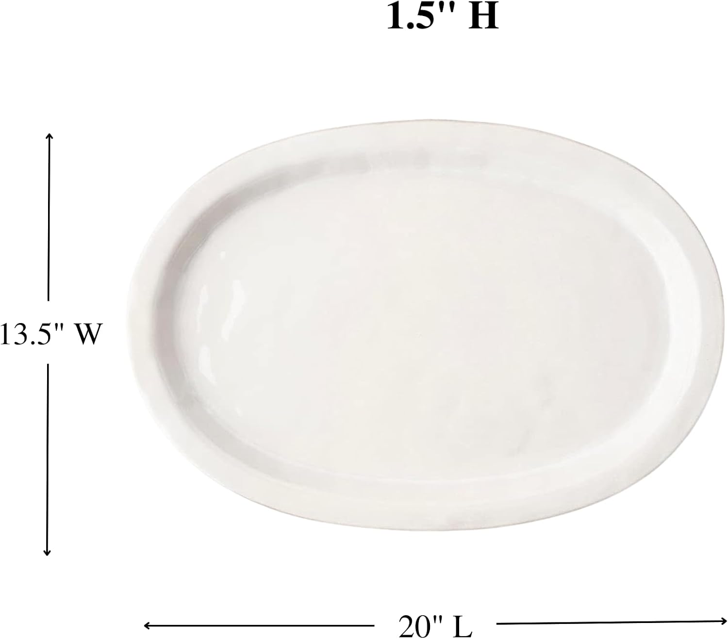 Juliska Puro 20" Platter - Whitewash
