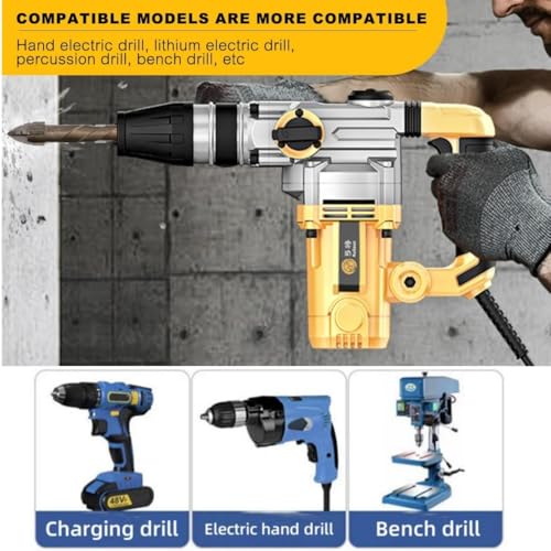 Image of 7PCS High-Strength Eccentric Twist Drill Bit Set - Four-Flute Sawtooth, Four-Edged Serrated, Multifunction (3-12mm) for Stone, Glass, Concrete, Wood, Brick, Metal (4-blade serrated drill bit)