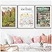 New Yorker Magazine Cover Poster View of The World Abstract Vintage Print Wall Art Retro Picture Canvas Painting Home Decor-40x60 cm x3 Pas de Cadre