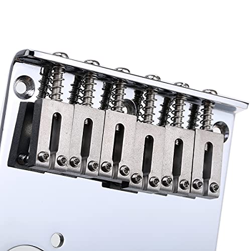 Musiclily Pro 54mm Chevalet Telecaster Moderne SUS Acier Inoxydable 6 Pontets pour Guitare électrique Fender Squier Tele… - Les Beatles, Paul McCartney, John Lennon, RIngo Starr, George Harrison Musiclily Pro 54mm Chevalet Telecaster Moderne SUS Acier Inoxydable 6 Pontets pour Guitare électrique Fender Squier Tele… – Image 6