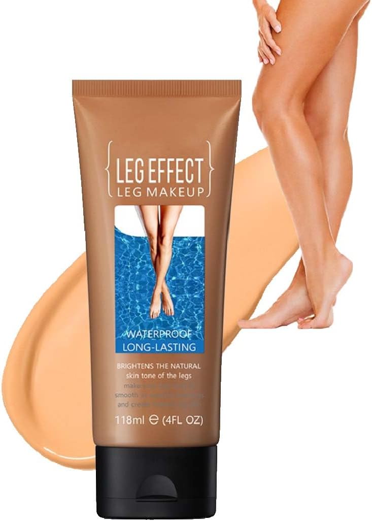 Leg Makeup Waterproof No Transfer,Leg and Body Scar Cover up Makeup,Tattoo Concealer for Varicose Veins,Long-Lasting Waterproof Body Foundation (Bronze)