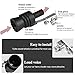 2PCS Car Turbo Whistle, Aluminum Alloy Universal Turbo Whistle, XL Size Aluminum Alloy Universal Turbo Sound Exhaust Muffler Pipe Whistle Car Roar Make (Black)
