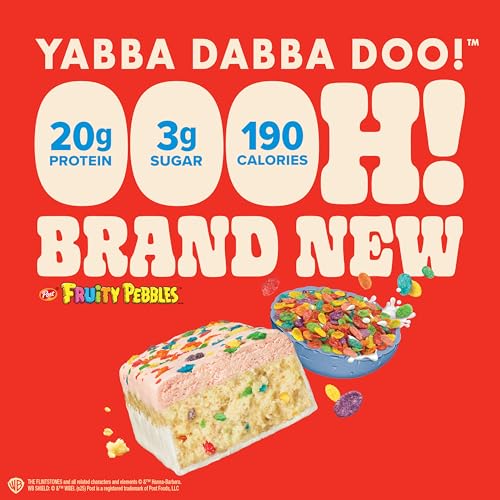 Image of Pure Protein Fruity PEBBLES Protein Bars - 20g Protein, 3g Sugar, 190 Calories (4 count) Low Sugar* High Protein Snack - Gluten Free - Perfect for a Healthy Snack.