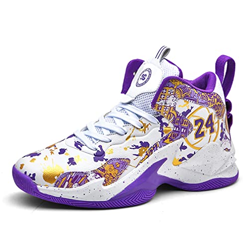 BINQI Men's Basketball Shoes Outdoor Non-Slip Boys high-top Fashion Sneakers Lightweight Casual Breathable Shock Absorption Walking Shoes BINQI Men's Basketball Shoes Outdoor Non-Slip Boys high-top Fashion Sneakers Lightweight Casual Breathable Shock Absorption Walking Shoes