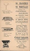 Vintage Advertising Postcard: No Franchise No Mortgage Needed for Industrial Railways Advertising