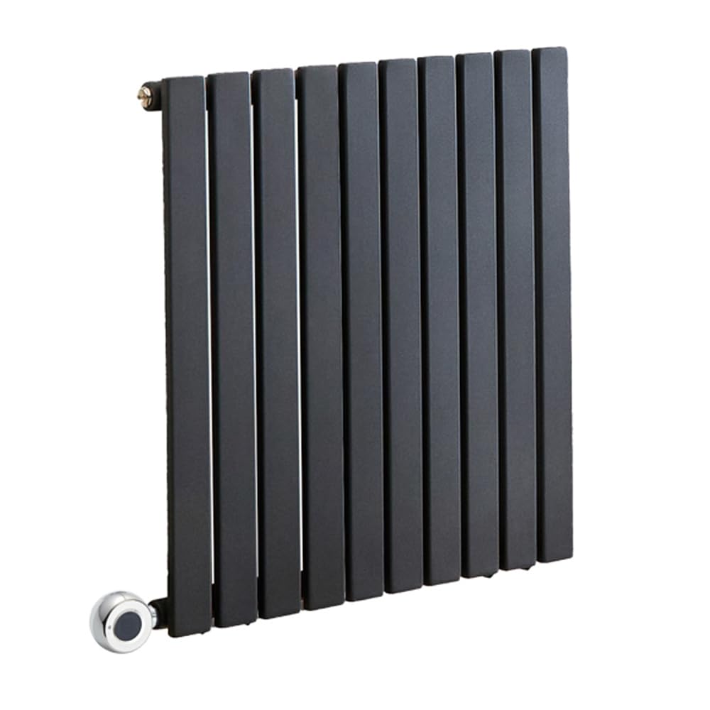 Milano Anthracite Capri 600W Horizontal Single Flat Panel Wifi Electric Radiator - 635Mm X 590Mm