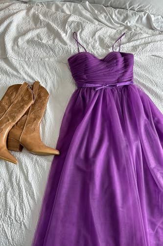Sevintage Plus Size Tulle Spaghetti Straps Prom Dress Mint Sweetheart Ruched A-line Formal Dresses Cute Midi Ball Gowns for Wedding Party US18W - 4
