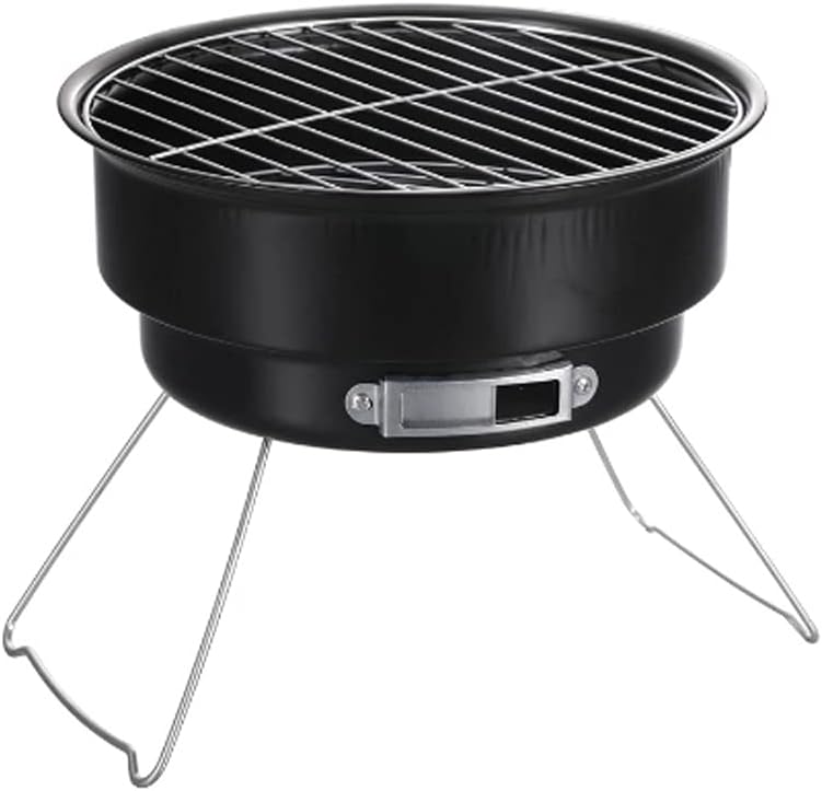 Portable Barbecue Grill Non-Stick Folding Mini Round Outdoor Camping Picnic Tool