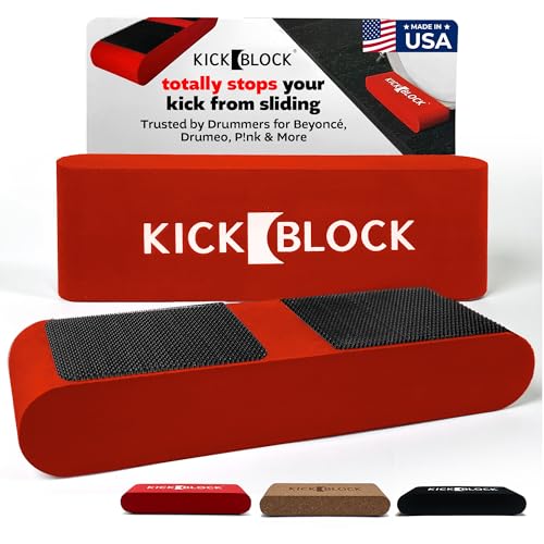 KickBlock Bass Drum Anchor – World's Best Drum Stopper for Creep and Slide Prevention...