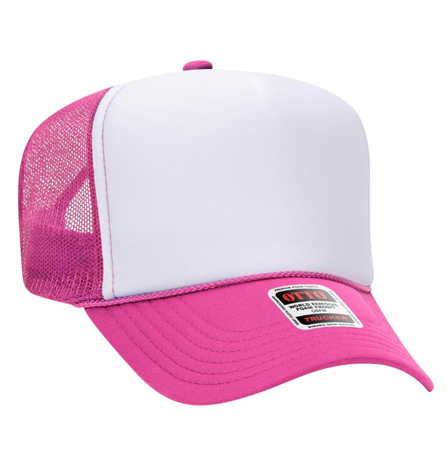 Image of Otto Cap 5-Panel High Crown Mesh Back Trucker Hat