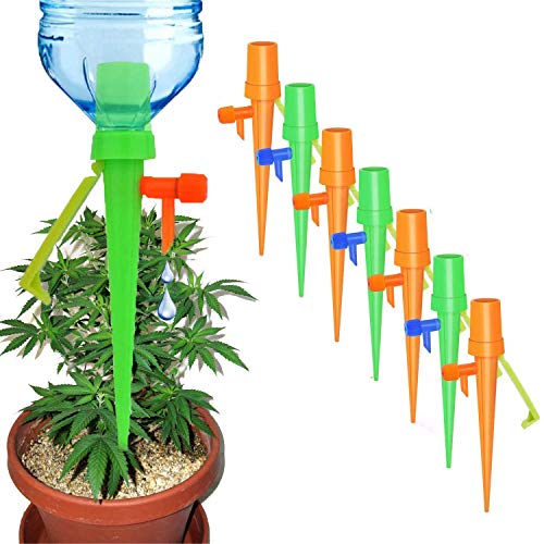 Preisvergleich Produktbild JatilEr 8PCS Automatische Bewässerung, Pflanzen Bewässerungssystem Topfpflanzen, Bewässerungssystem Zimmerpflanzen, für Sukkulenten, Zimmerpflanzen, Außenpflanzen