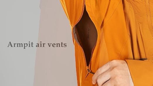 Amazon.com: 33,000ft Mens Rain Jacket, 3-Layer Performance