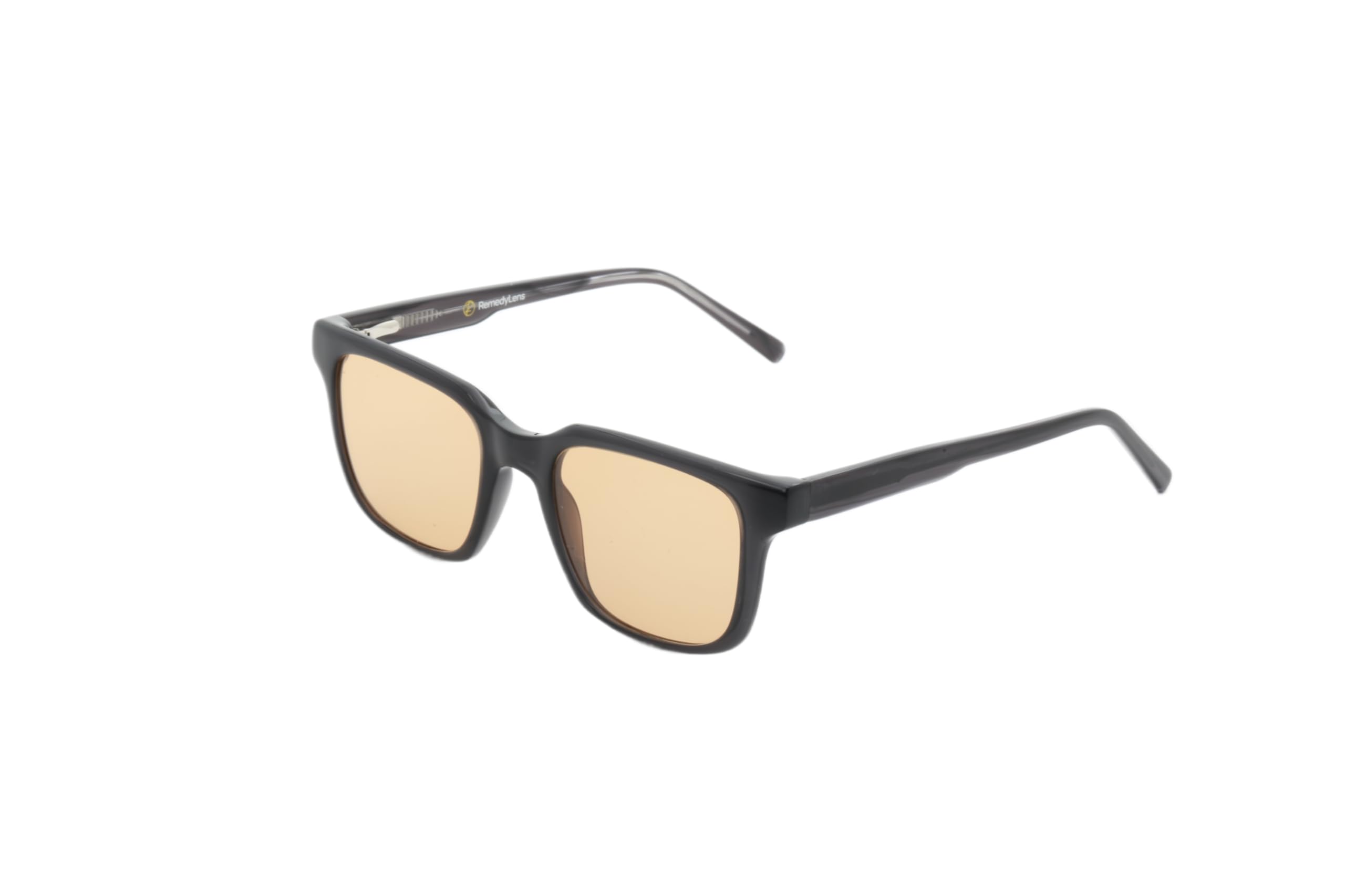 DarcyFL-41 Lunettes de soulagement de la migraine, monture noire en acétate de luxe bloquant la lumière bleue