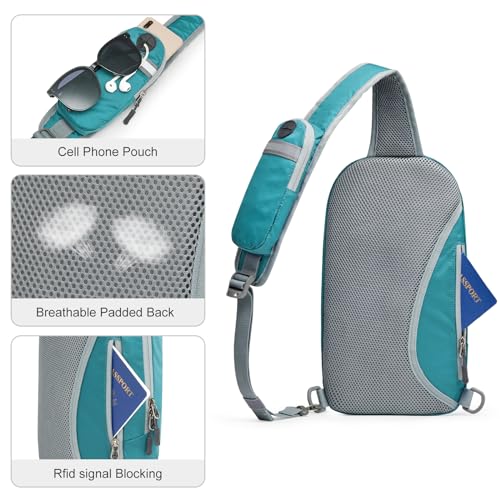 Image of G4Free Sling Bag RFID Blocking Lightweight Crossbody Backpack Chest Shoulder Bag for Travel Sports Running