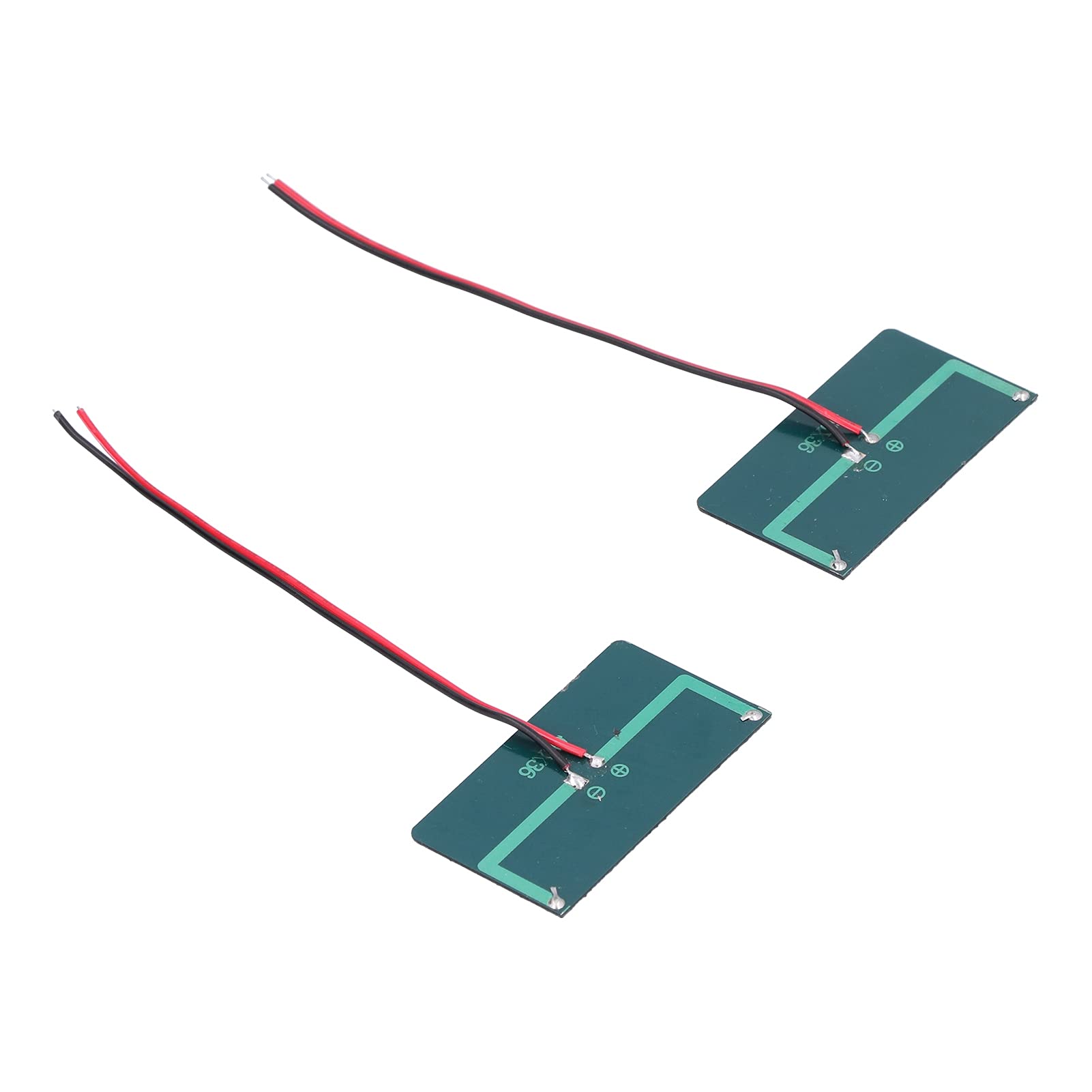 Jeffergarden Modulo del Pannello Solare 2pcs, Caricatore a Cella Polysilicon con Uscita Ad Alta Efficienza per Elettrodomestici a Bassa Potenza, 68x36 Mm, per le Luci del Giardino e i Sistemi di
