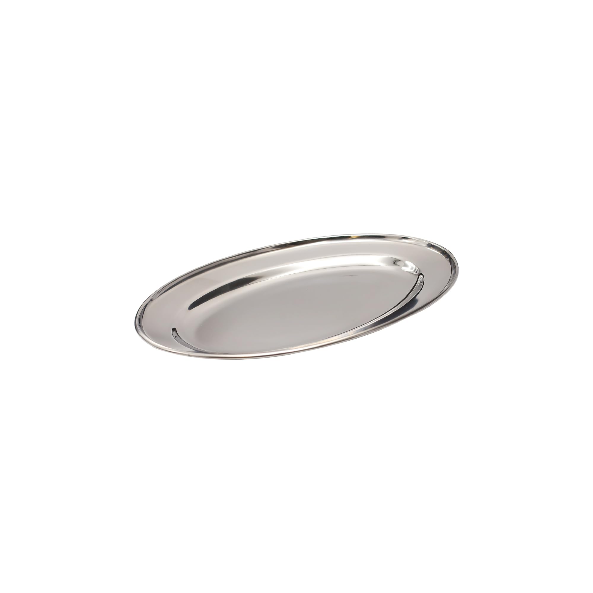 Buckingham Stainless Steel Oval Platter Serving Tray 20 Cm from B&Q
