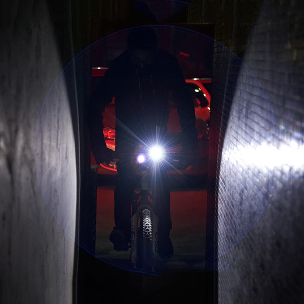 Fari per Bicicletta, Luce Potente, Torcia con Ricarica USB, fari per Bicicletta, Attrezzatura per Ciclismo all'aperto, luci per Ciclismo Notturno