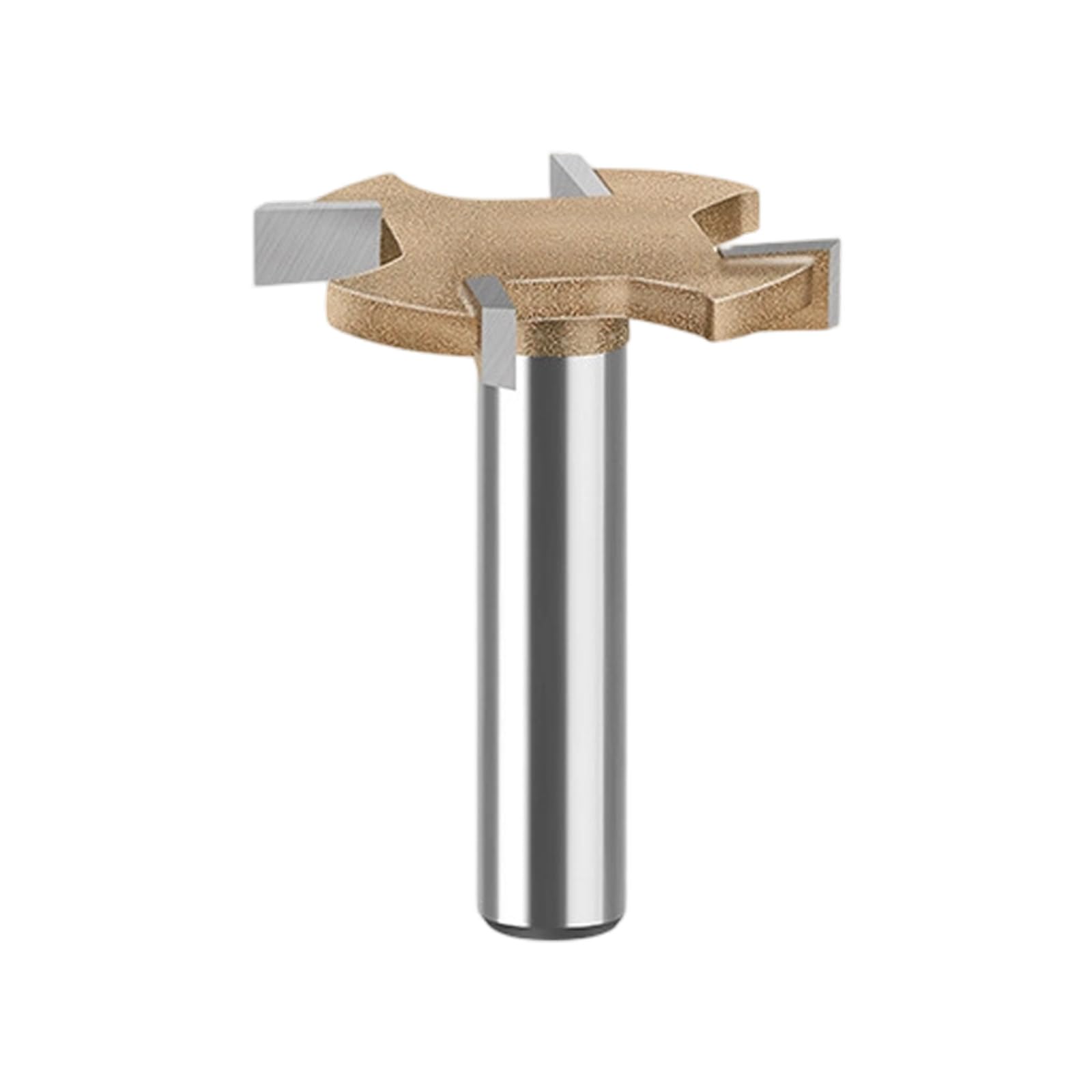Newft 8X2.5 8Mm Steel T Type Grooving Cutter 4 Flute High Accuracy For Engraving And Joineries Work Multiple Flute Woodworking Tool
