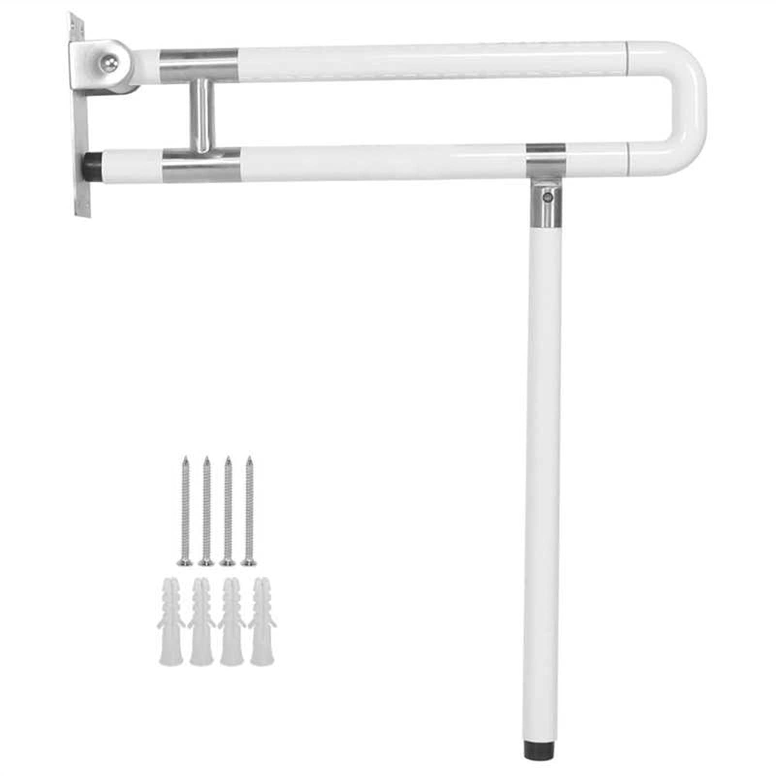 FKXSXAZ U-Shaped Toilet Handle Bar Safety Handrail Anti-Skidding Grab for Elderly and Disabled Hand Grip Anti-slip