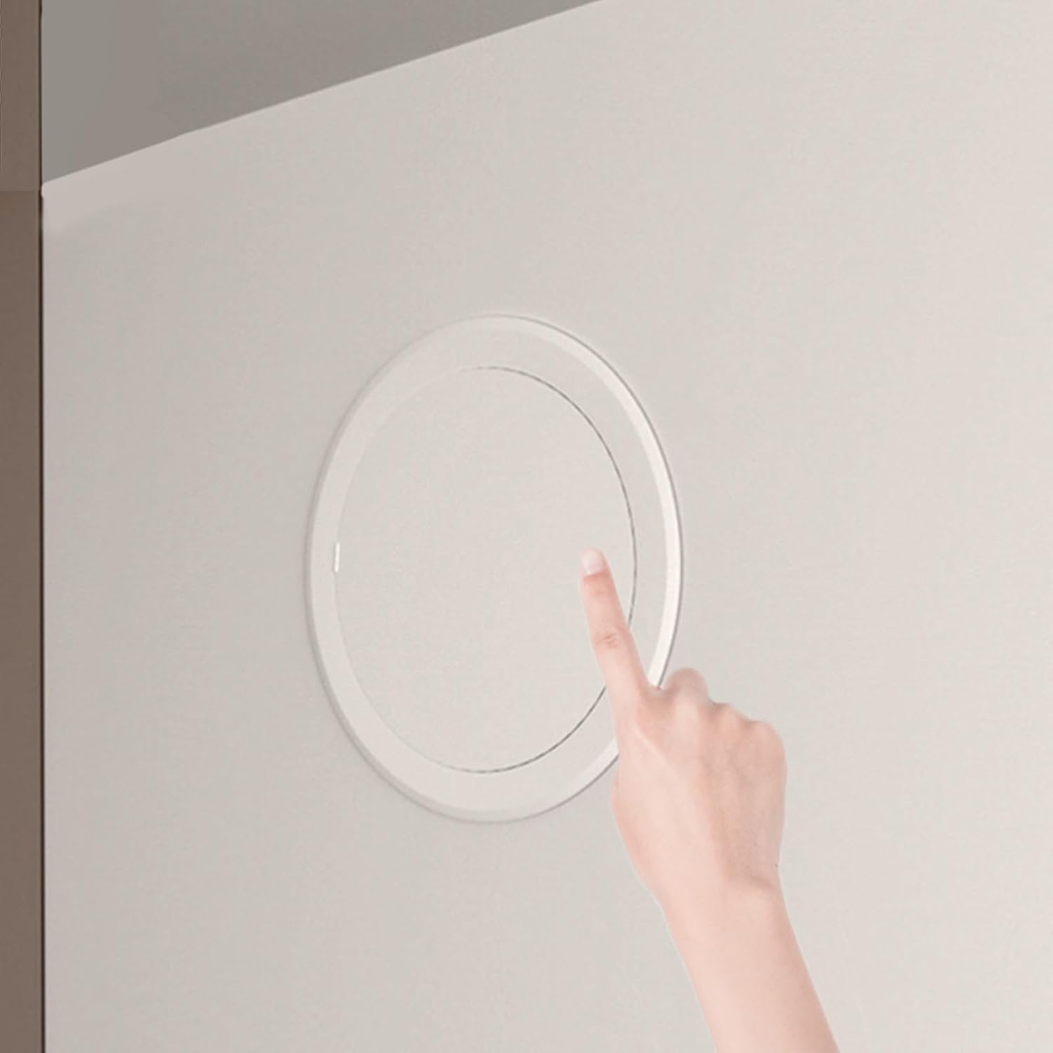 LZMZMQ Round Access Panel to Fit 4.7" Cutout, Smal Service Access Hole Cover Flush Universal Mount, Heavy Duty Access Door for Wall & Ceiling(12.6"/32cm)