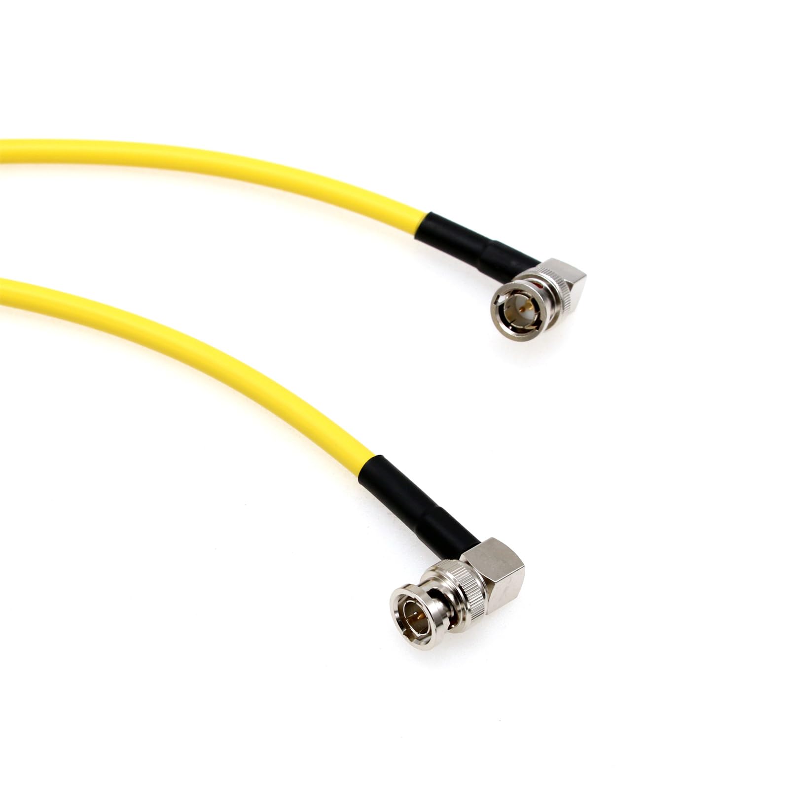 HangTon 12G SDI 4K 60P BNC Video Coaxial Cable for Alexa 35 Komodo C500 mk2 Venice FS7 Camera Atomos Ninja V SmallHD Hollyland Feelworld Monitor Teradek, Yellow 75 Ohm 30cm