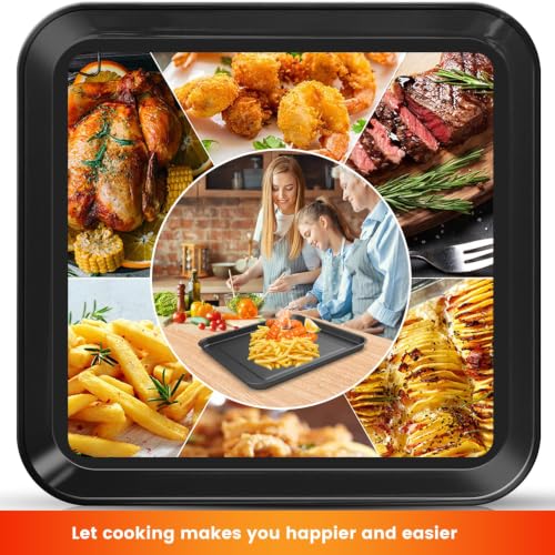 Image of 10 inch x 10 inch Baking Pan for Breville Compact Smart Oven，Food Grade Non-stick Toaster Replacement Parts Accessories Compatible with Breville Mini Smart Toaster Oven, Dishwasher Safe