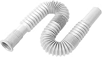 YIOVVOM 1-1/4 Inch Flexible Expandable S Trap Drain Pipe for Sink - Easy Install, Odor-Proof, Adjustable Kitchen Bathroom Extension Tube