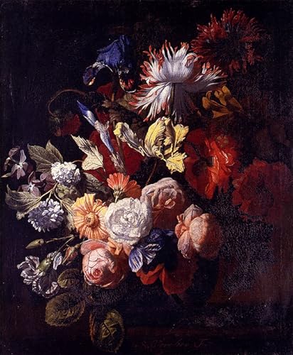 Impression d'art prestige nature morte fleurs haut de gamme pour décoration murale