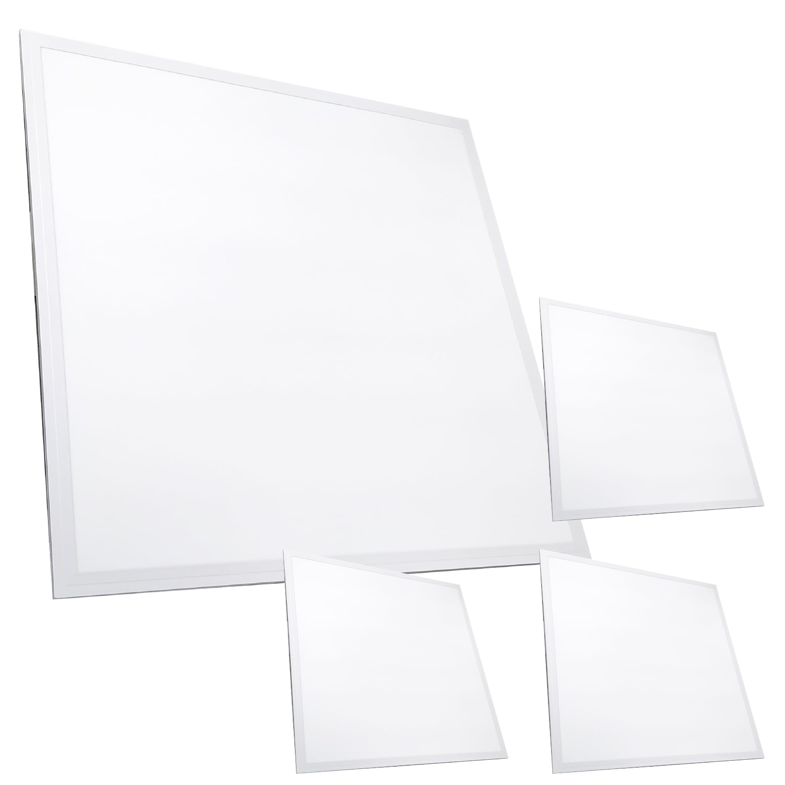 ATOMANT Lot de 4 Panneau LED 60x60cm 48W CCT 5000 Lumens