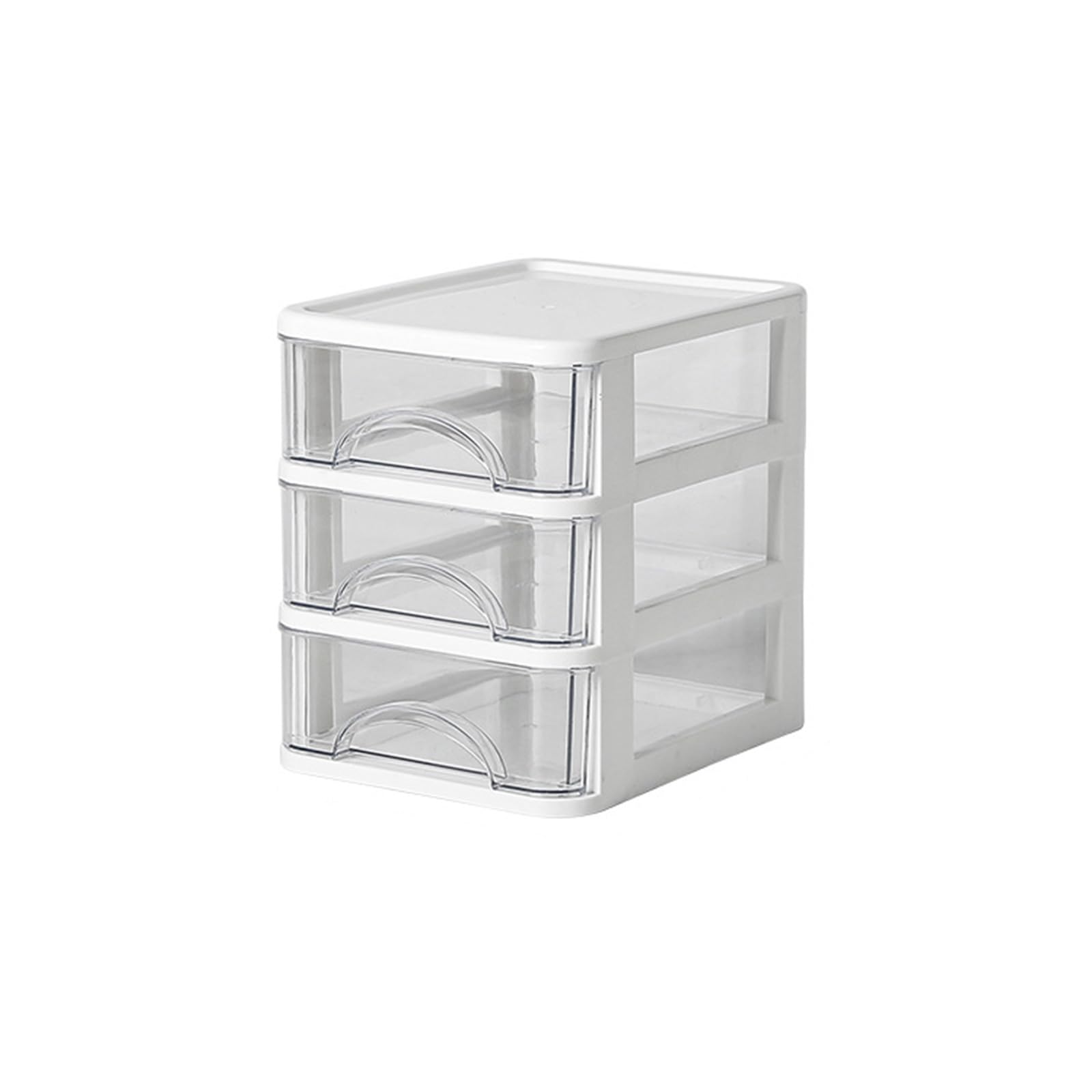 Desk Organizer with Drawer Desktop Desk Storage Box Stackable Organizers Stationery Supplies for Home Clear with Drawers Stationery Box