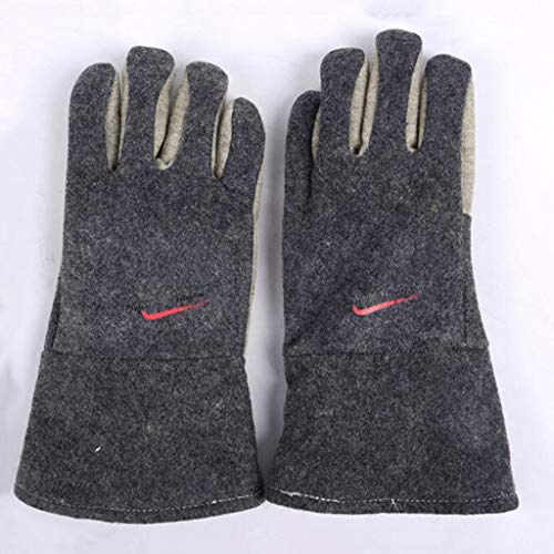 Preisvergleich Produktbild Schweißhandschuhe Hochtemperaturbeständige 300-Grad-Handschuhe, Aramid-Isolierfilz, schnittfest, verschleißfest, 34 / 45 cm (Size : 45)