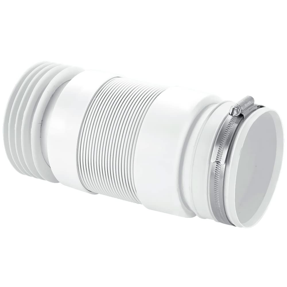 McAlpine WC-F21S 97-107mm Inlet Flexible WC Connector for Back to Wall WC Pan