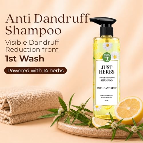 Image of Just Herbs Lemon & Bhringaraj Shampoo