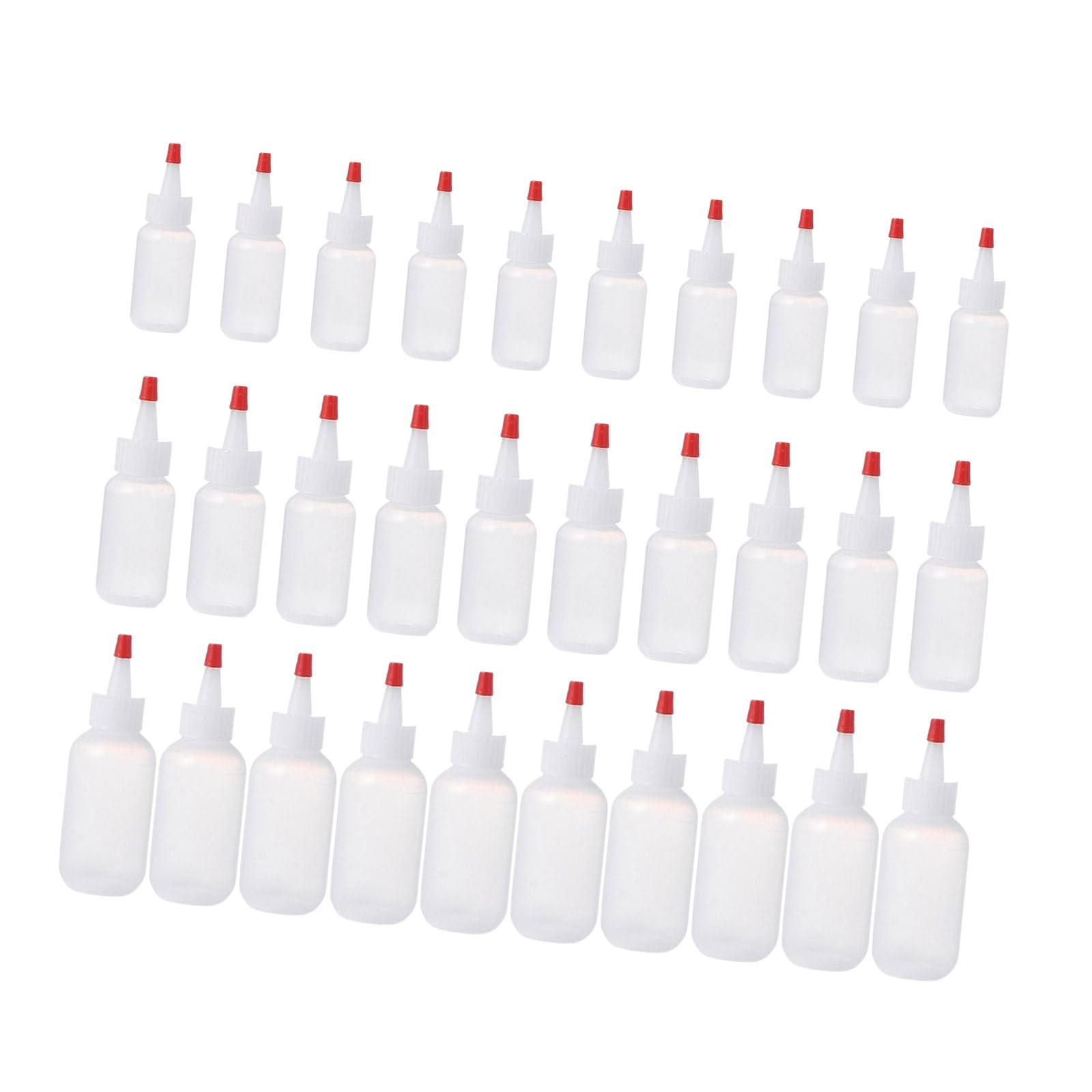 Tsophreniq 30PCS Multipurpose Condiment Container Flexible Design with Ergonomic Grip Liquid Control Flexible Bottles with Secure Caps for Liquid Control
