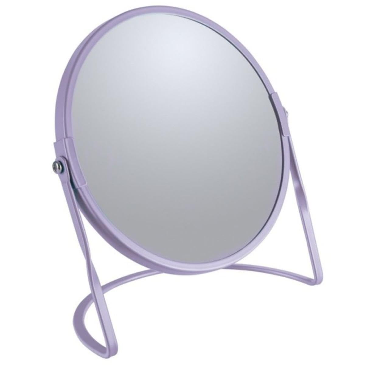 Spirella Akira Lavande Steel Magnifying Mirror on Base