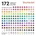 Shuttle Art 172 Colored Pencils, Soft Core Color Pencil Set for Adult Coloring Books Artist Drawing Sketching Crafting