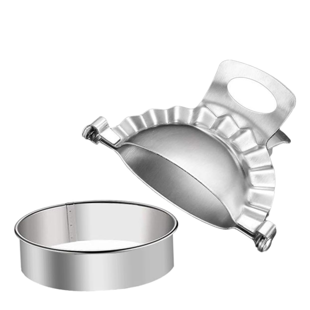 Amosfun 2Pcs Dumpling Molds DIY Dumpling Wrapper Tool for Home Cooking for Ravioli Empanadas and More Food Grade Safety Kitchen Gadgets