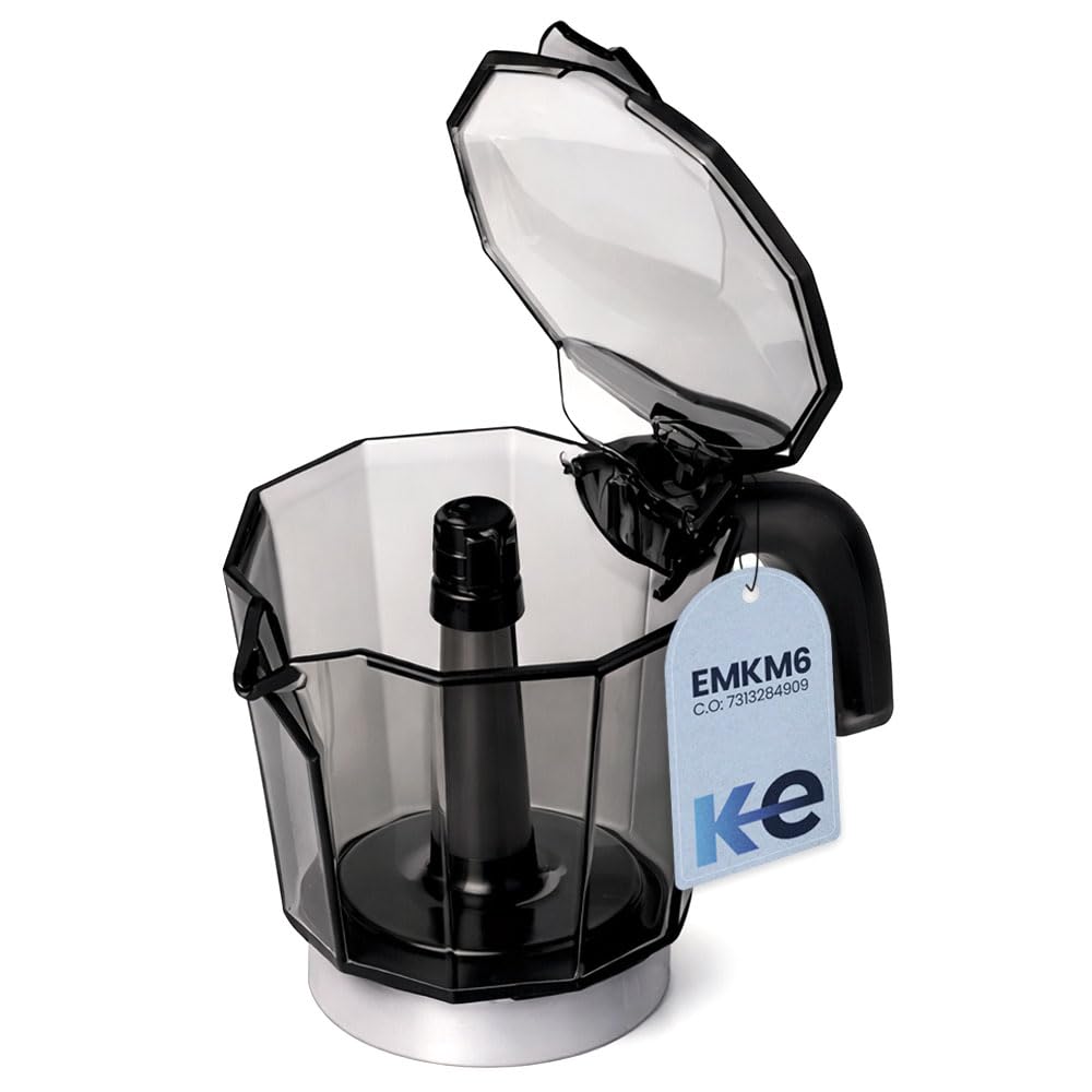 Anakel Home DeLongui Repuesto Jarra Cafetera Alicia Plus 6 Tazas EMKM6 Gris | Reemplazo de Jarra para Moka EMKM6.B | Incluye Filtro y Junta | Gris