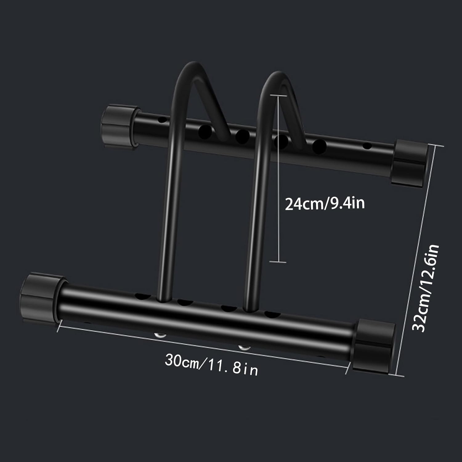Adjustable Bike Floor Stand Organizers Carbon Steel Parking Rack for Indoor Outdoor Garage Storage Stable & Floor Stand Easy Installation