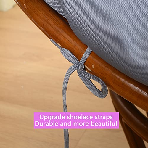 Witbay Papasan Cushion Cover Only, Waterproof Wear-Resistant Papasan Egg Chair Cushion Cover, Outdoor Circle Slipcover, Easy To Install For 47~51Inch Cushions #TOP1