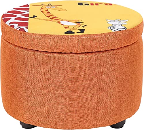 Boîte de rangement moderne en coton et lin avec plateau en bois pour canapé - 4