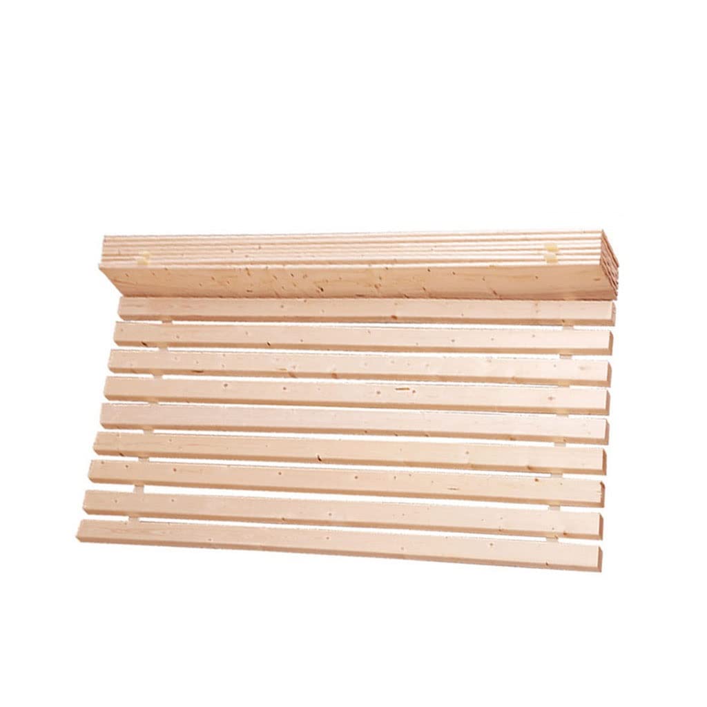 Piega Arrotolabile Bordo del Letto Duro, Legno Massiccio Guarnizione Plancia Tatami a Prova di umidità Classificato Scheletro Pieghevole Doghe della Plancia del Letto