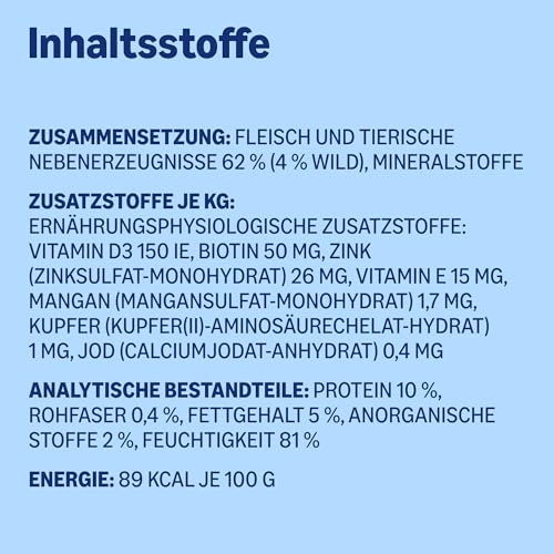 by Amazon Nassfutter für Hunde, Pastete mit Wild, 300g, 10er-Pack – Ansicht 6