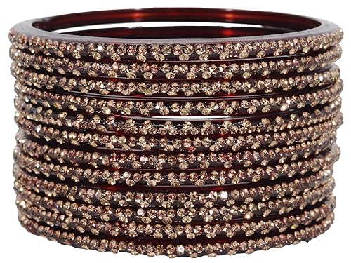 Glass Bangles with Diamond Stone Chudi Set- LV_KS4--2.4