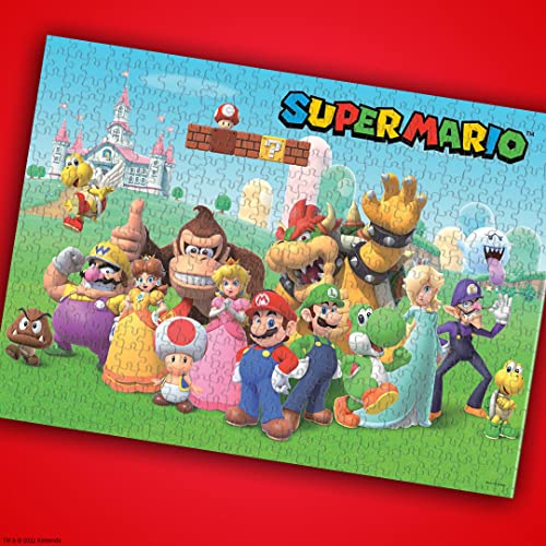 Super Mario™ “Mushroom Kingdom” 1000 Piece Jigsaw Puzzle | Collectible Super Mario Puzzle Artwork Featuring Mario, Luigi, Princess Peach, And More | Officially-Licensed Nintendo Puzzle & Merchandise #TOP4