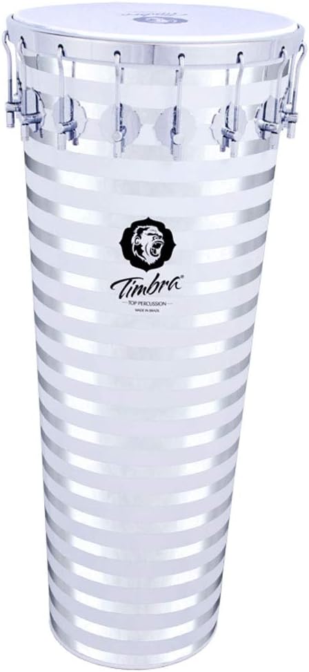 Top Percussion 8537 Timbal, 14" x 35" Helica White Aluminum
