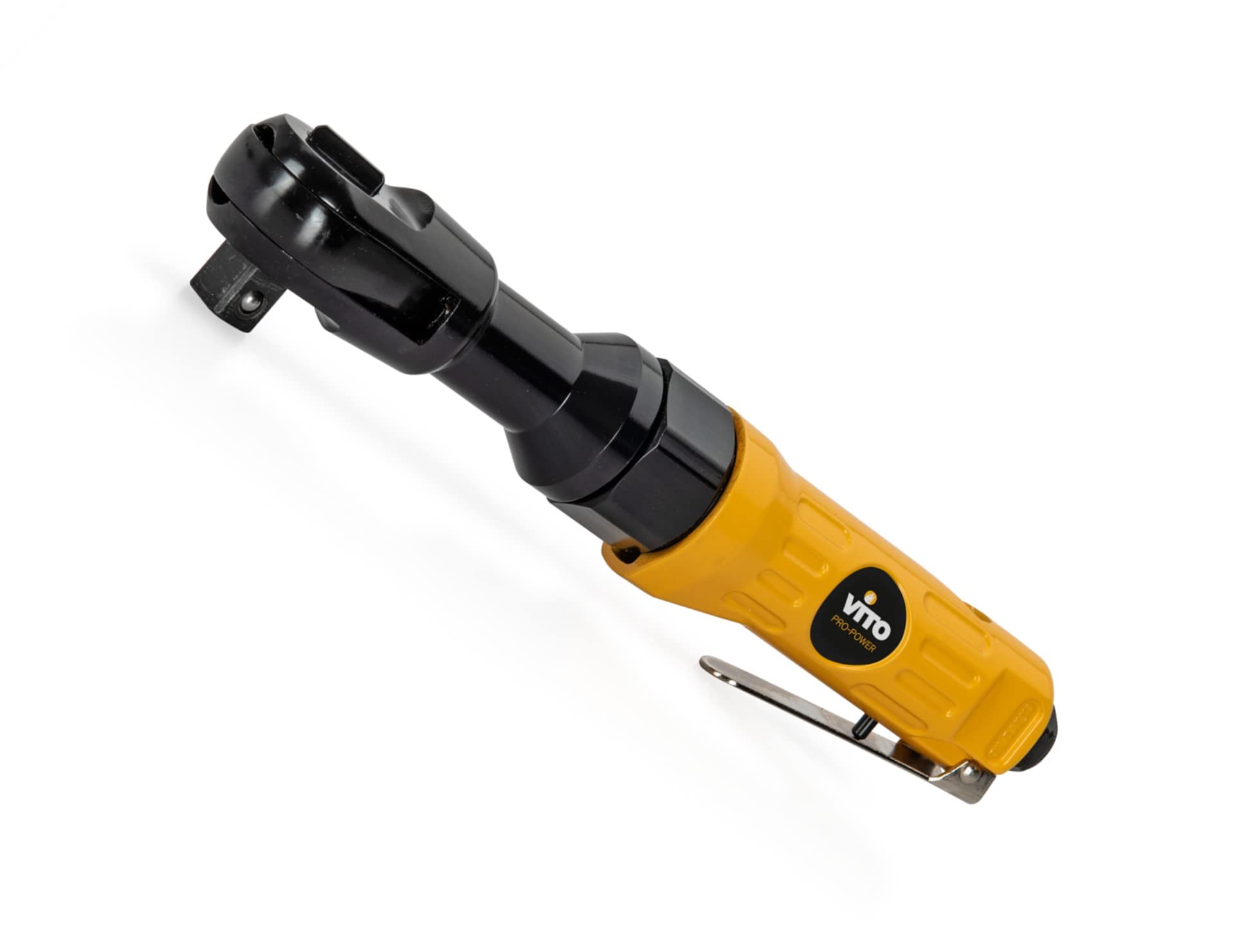 VITO Cricchetto ad aria compressa 12,5 mm (1/2") 6,3 bar, consumo di aria circa 113 l/min, retromarcia, 160 giri/min, per spazi ristretti con coppie fino a 81 Nm