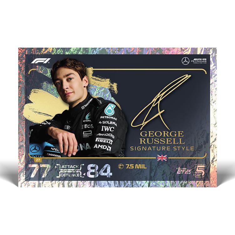 Topps Turbo Attax Formula 1 2024 Full Box contiene 24 pacchetti Turbo Attax (240 carte).